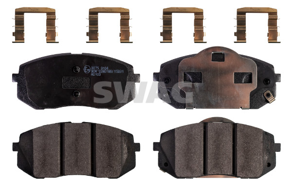 Kit pastiglie freno, Freno a disco - 33 10 5135 SWAG